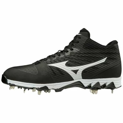 Outlet โญ Men's Mizuno 9-Ambition Mid Metal โพ Baseball Cleats ๐